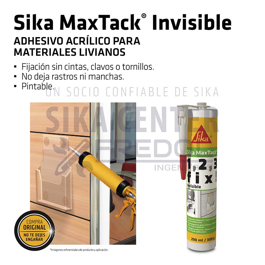 Sika MaxTack Invisible - Sika Center Perú Fredol